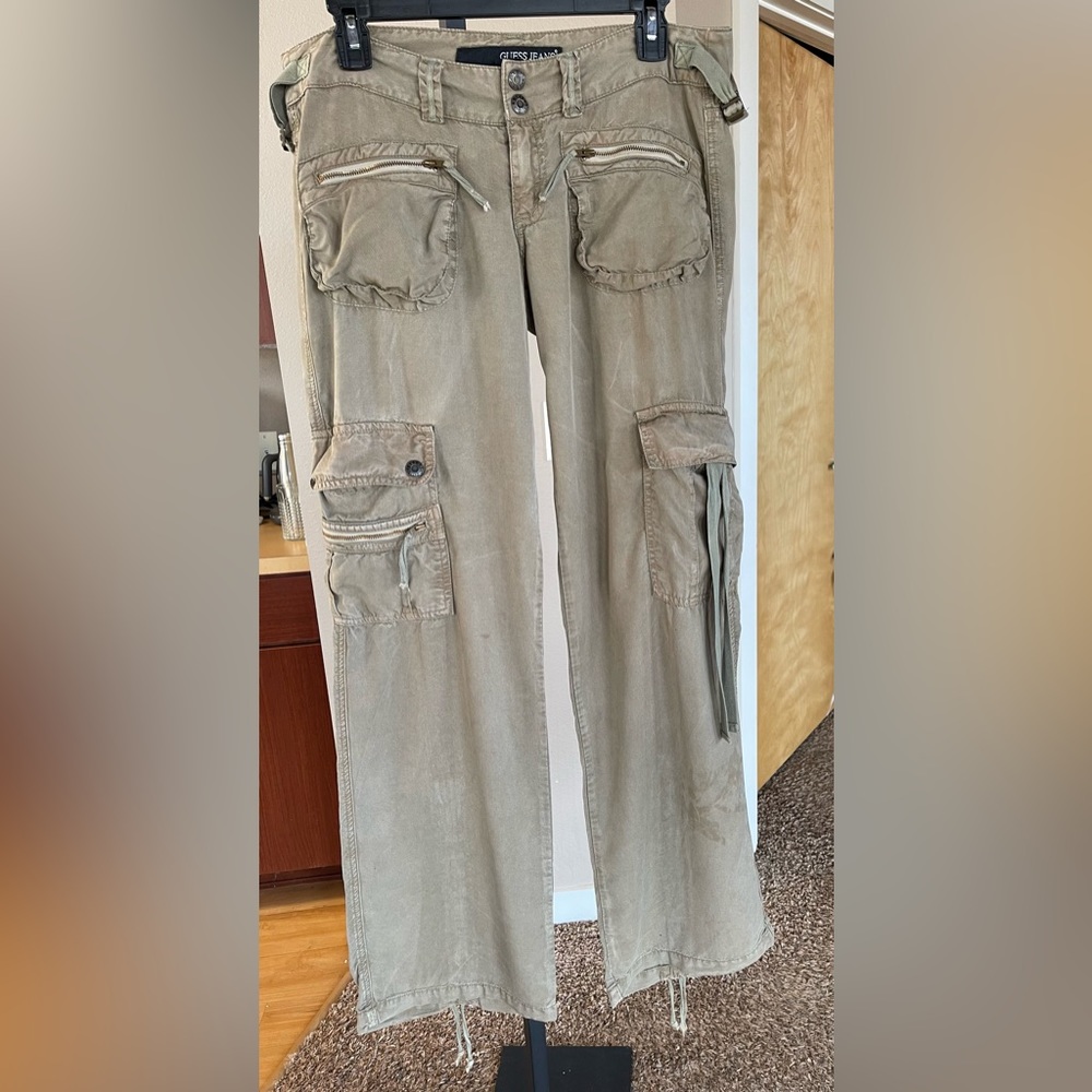 vintage GUESS low rise cargo pants